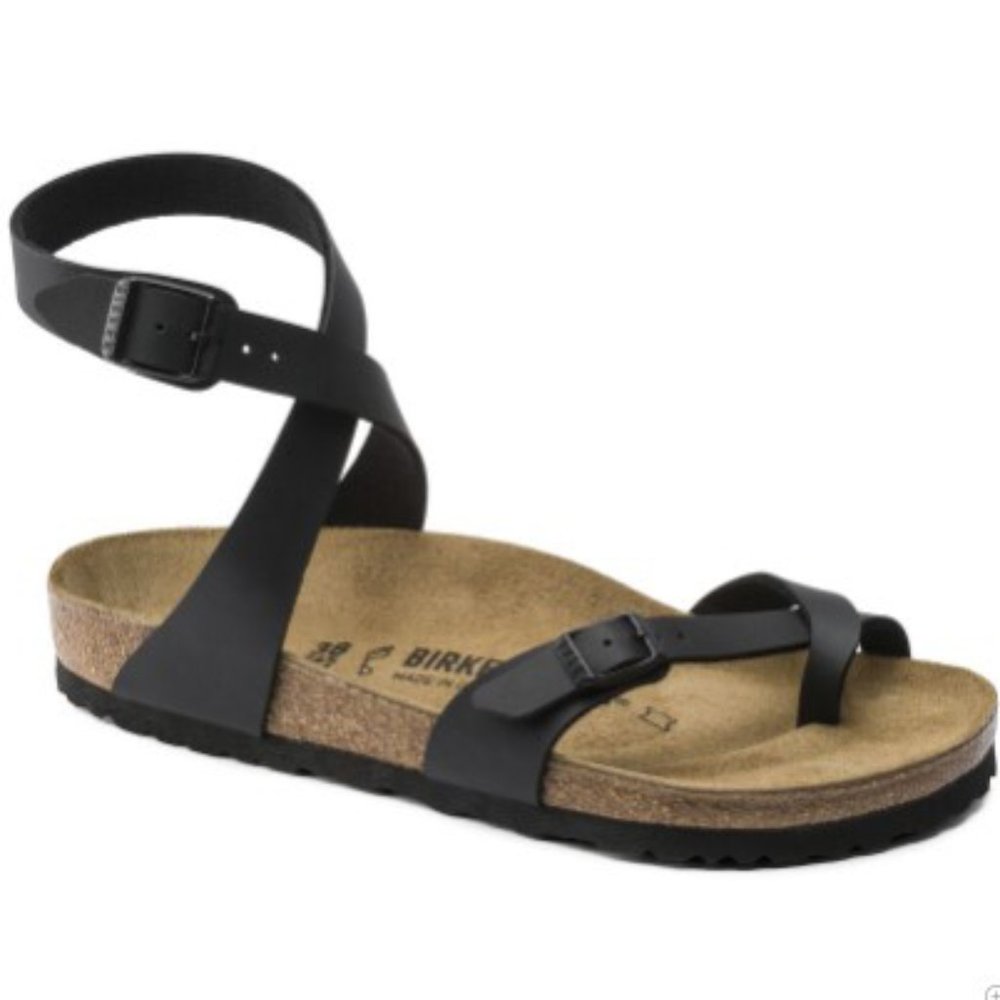 Birkenstock Yara Birko-Flor Black Sandal-39